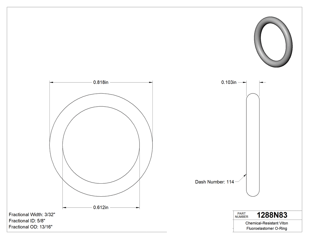 Technical drawing - 1288N83